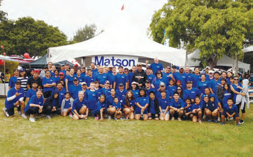 About 200 Matson employees and their families turned out for this year’s AHA Heart Walk in Honolulu. 