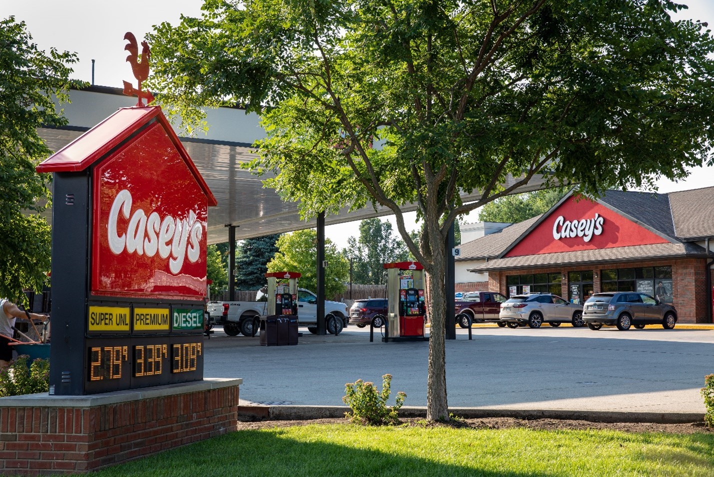 Casey’s offers guests handmade pizza, a growing variety of snacks and drinks, and quality fuel to keep them on the go.