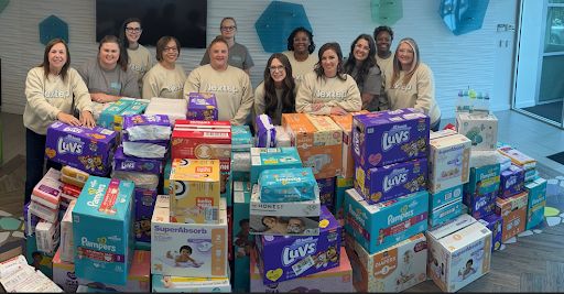 The results of our diaper drive for OKC's Infant Crisis Services. We collected over 10,000 diapers for babies in need! 