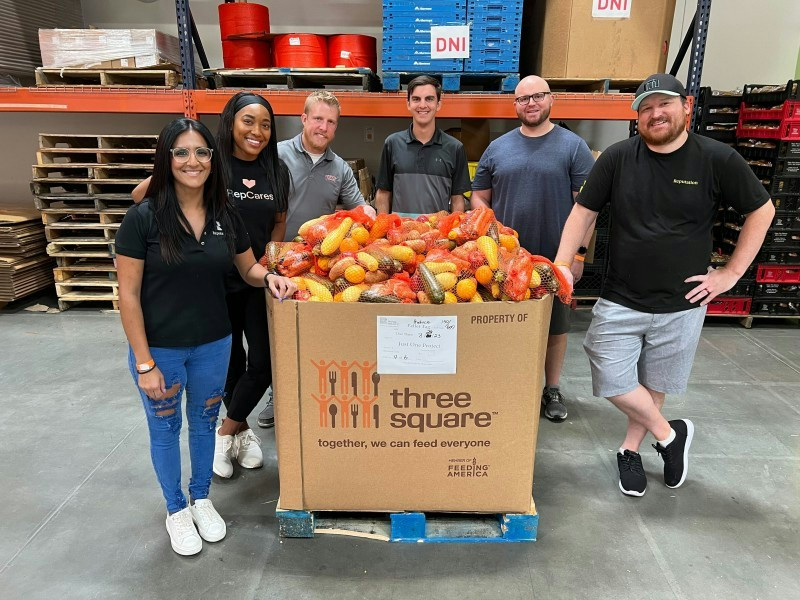 RepCares food packing give back event in Las Vegas