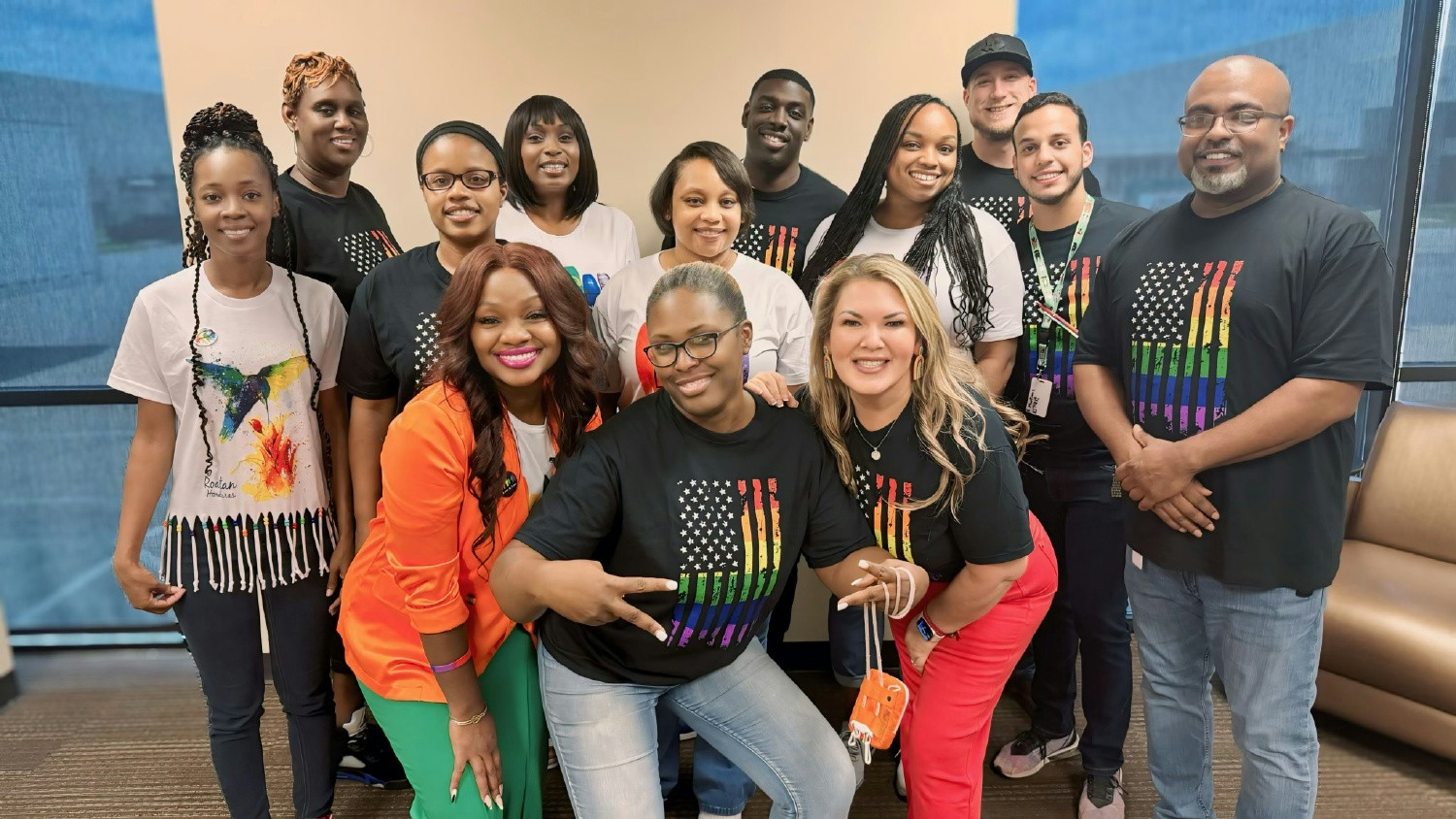 Team members in Memphis show their pride during Pride Month 2024