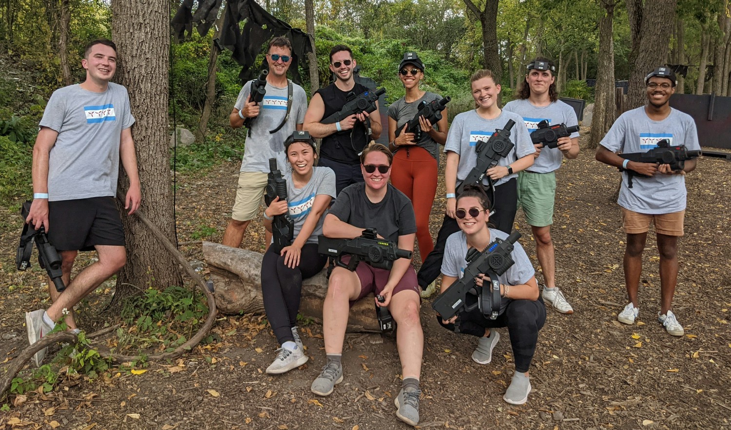 Laser tag at The Forge - when our peoples' competitive spirits were on full display