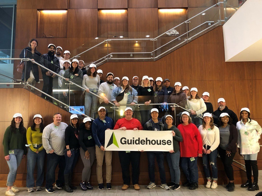 Guidehouse volunteers at the Armed Forces Retirement Home, Washington, DC