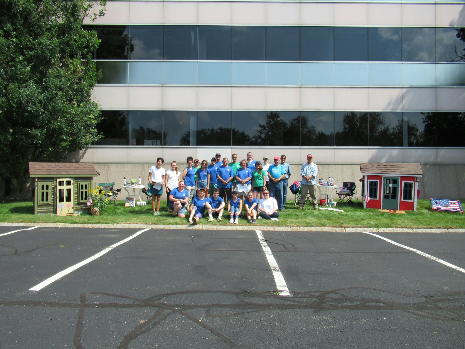 Ameresco Corporate Volunteerism Initiative Building Playhouses for Habitat for Humanity.