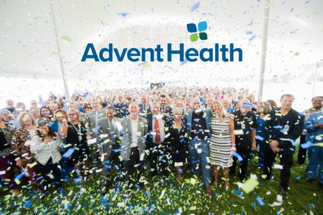 Team members across our organization joined in to hear and celebrate the exciting news of our rebrand to AdventHealth.