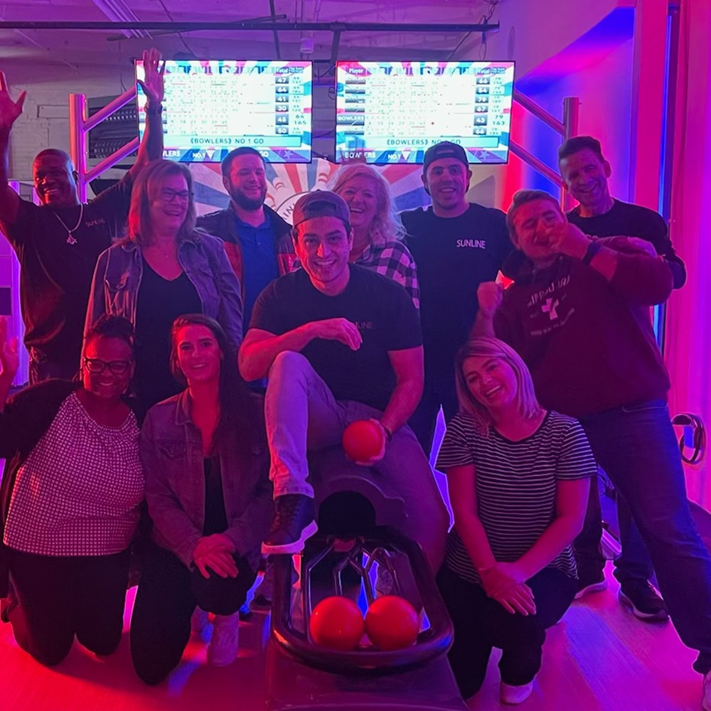 Did someone say Mini Bowling? We have a mini bowling alley in our office where employees love to take a break an hang!