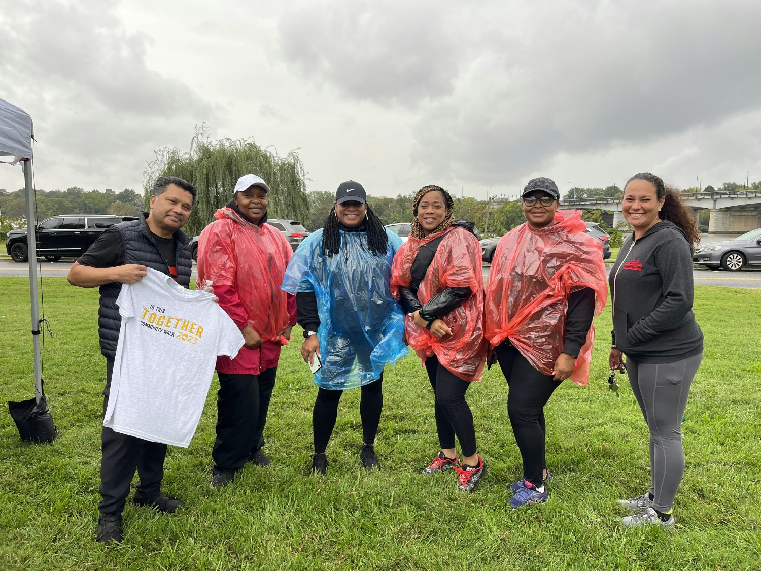 Rain or shine, the Agency will be present! Staff members are pictured at Calvary Women’s Services' annual walk.