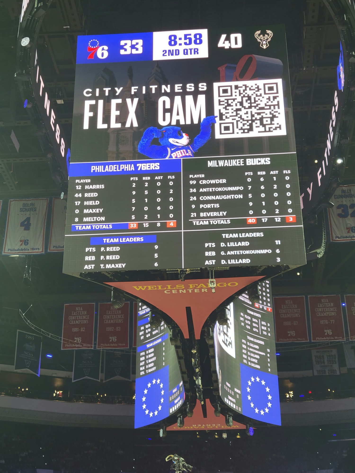 City Fitness Flex Cam- Official Fitness sponsor of the Philadelphia 76ers