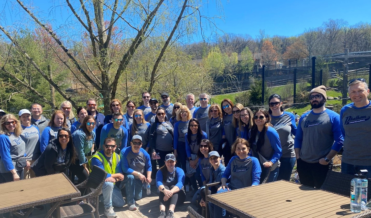 Team photo after a “Phamily Volunteer Day of Community Service,” where we cleaned up trash at a public pond and pathway.