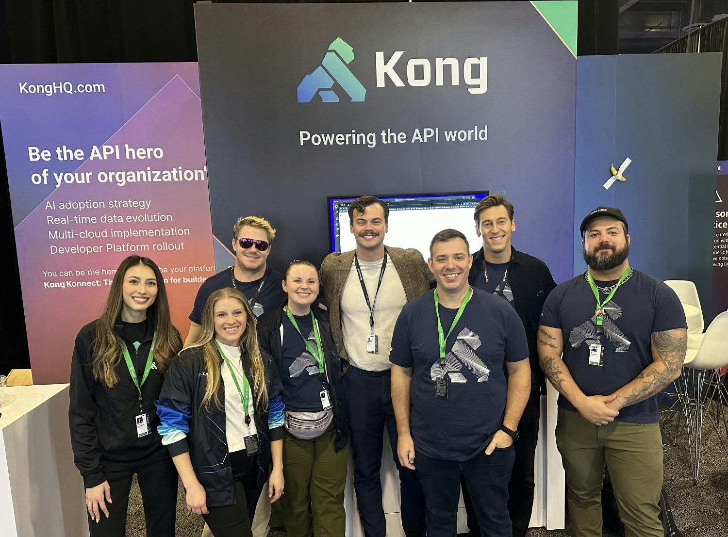 Teams coming together to represent Kong at an industry event