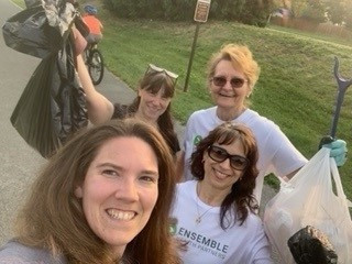 Our associates participating in a park clean up challenge. 