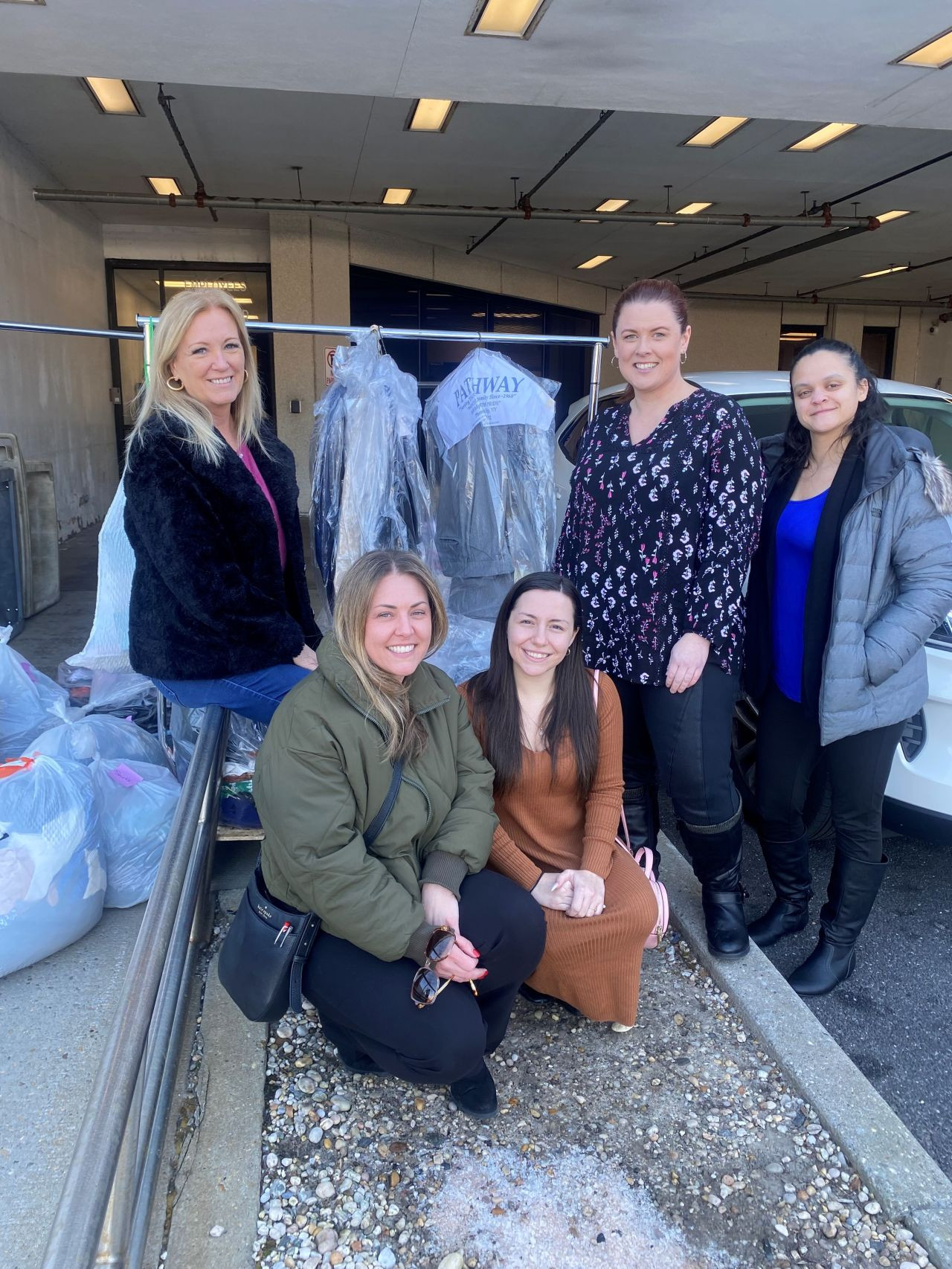 Employee volunteers for our winter coat drive.