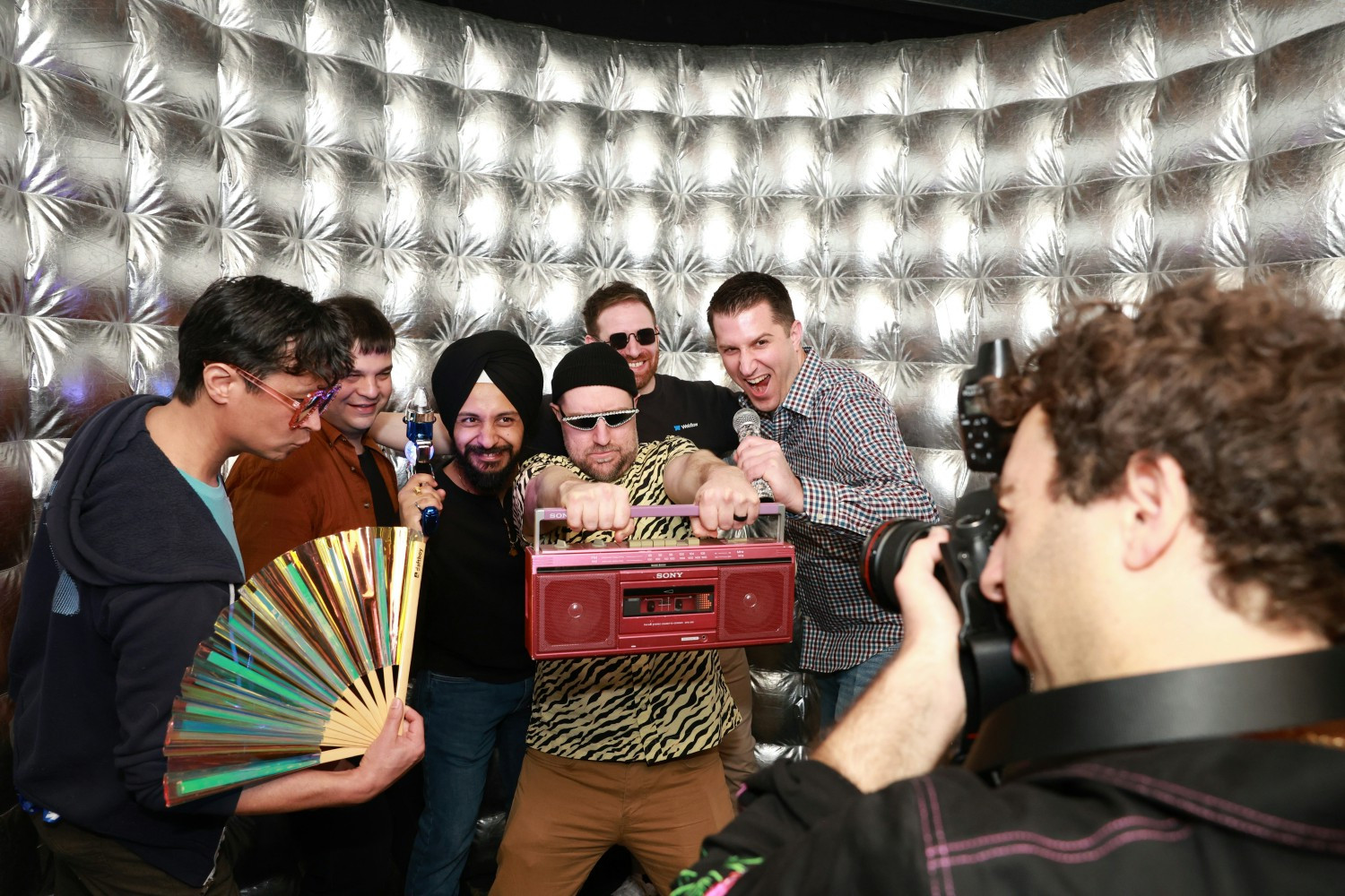 Members of Webflow Engineering at the company offsite in Las Vegas