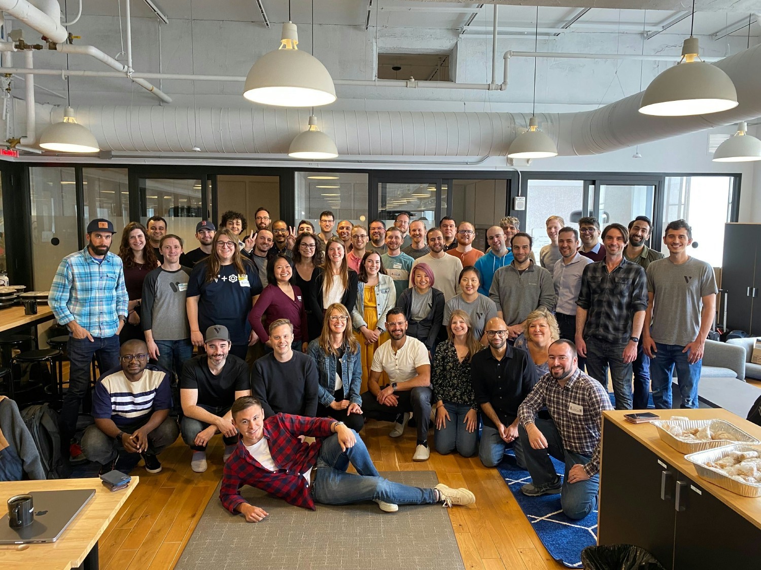 Vendr's Product, Design and Engineering teams meeting at our Boston, MA office.