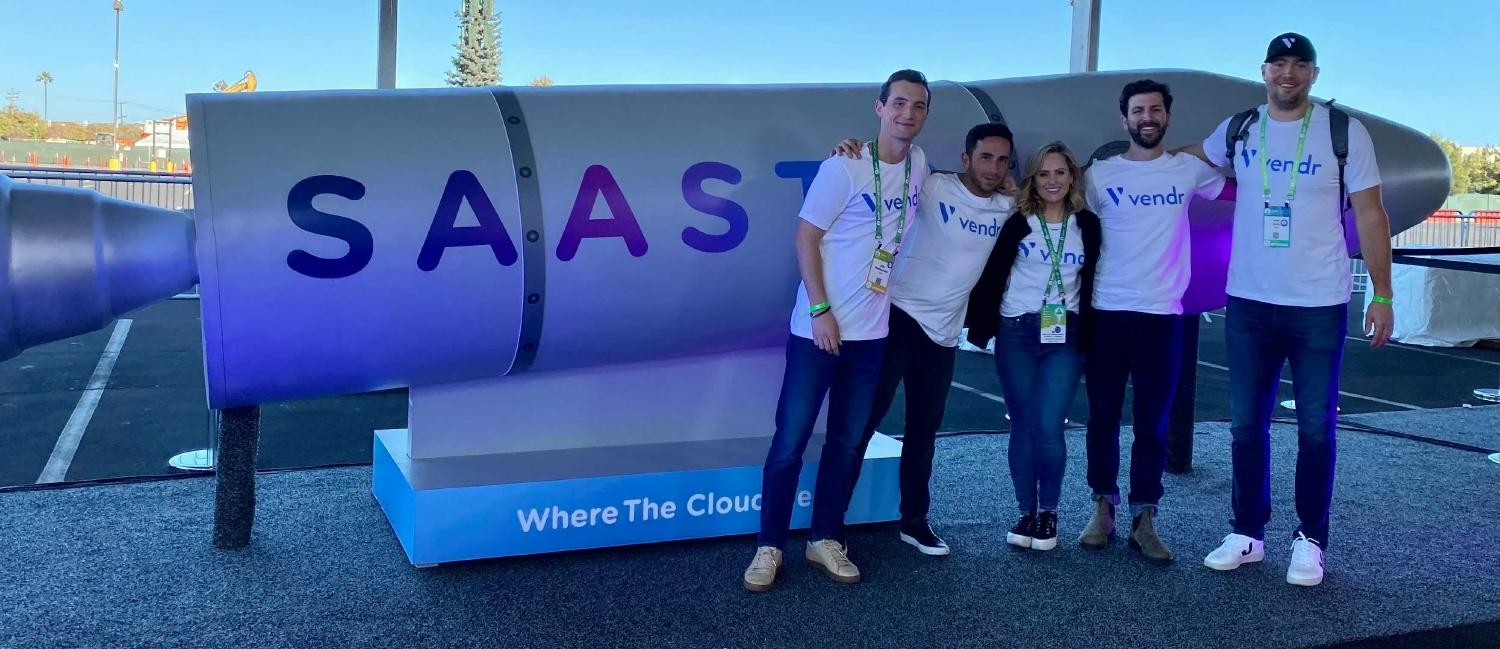 Members of our sales team at the SaaStr conference.