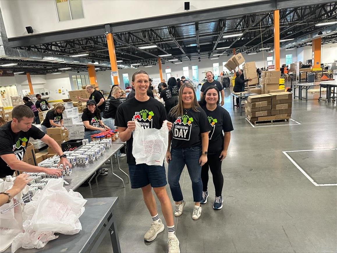 Teams gather for CoreGiving Day, a national volunteer event with a shared mission to end childhood hunger.