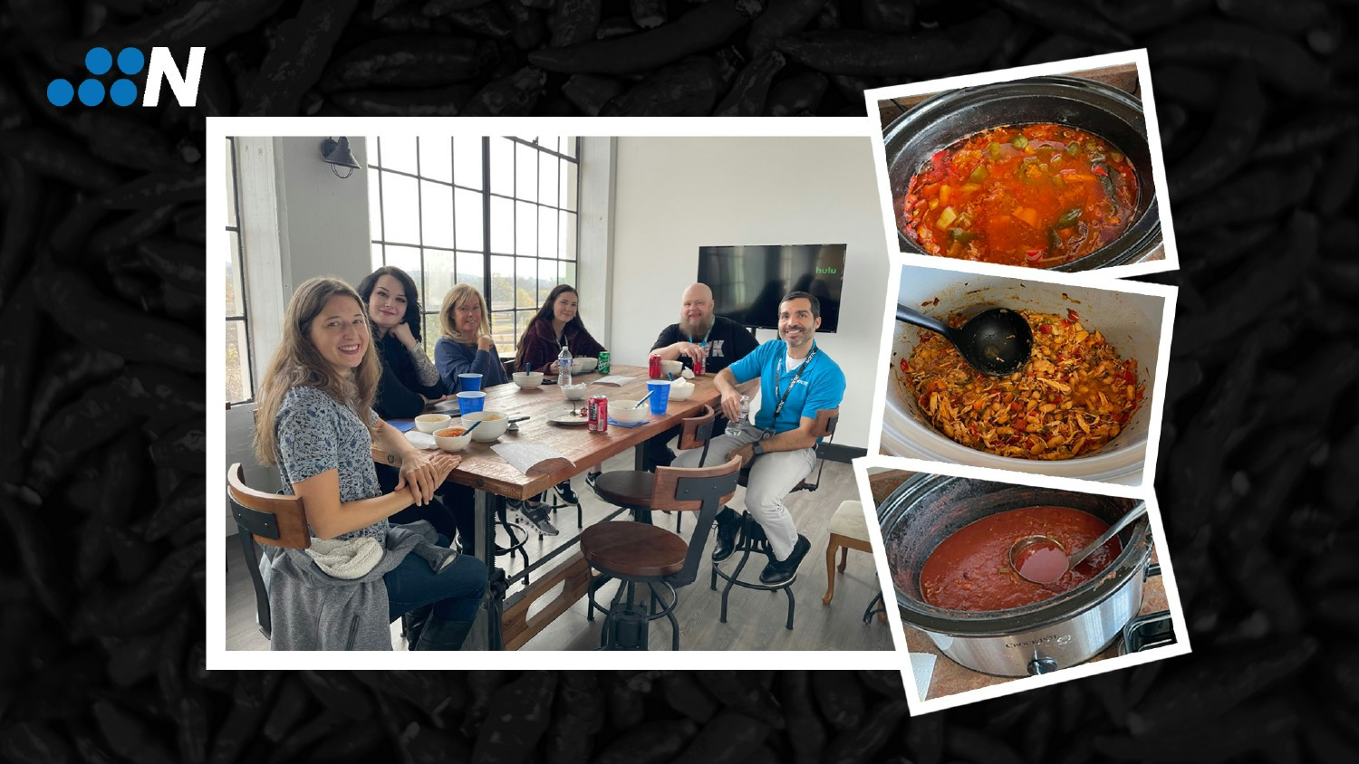 Noetic enjoys good chili and good company!