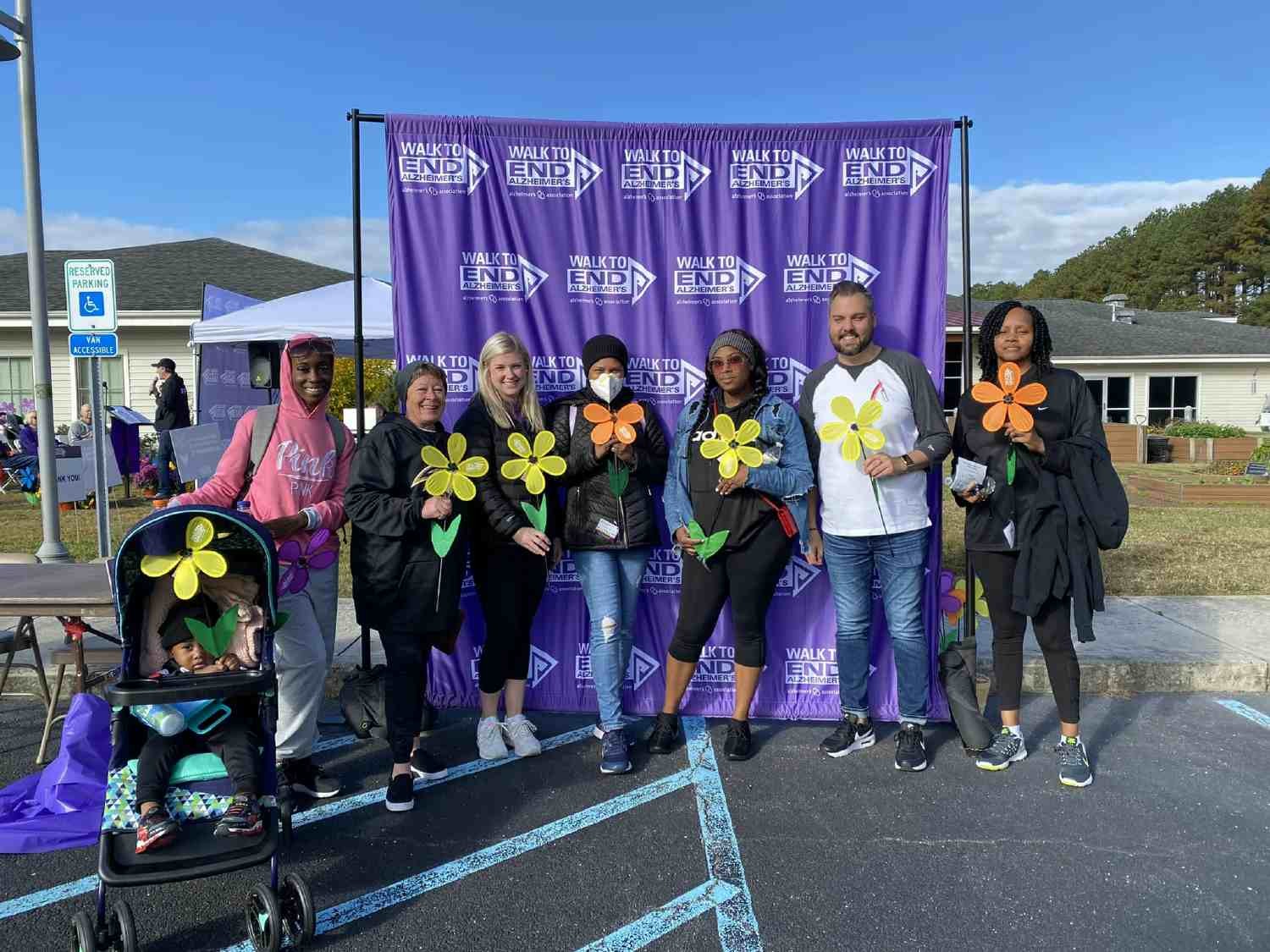 Team Candlelight Cove at the Alzheimer's Walk. 