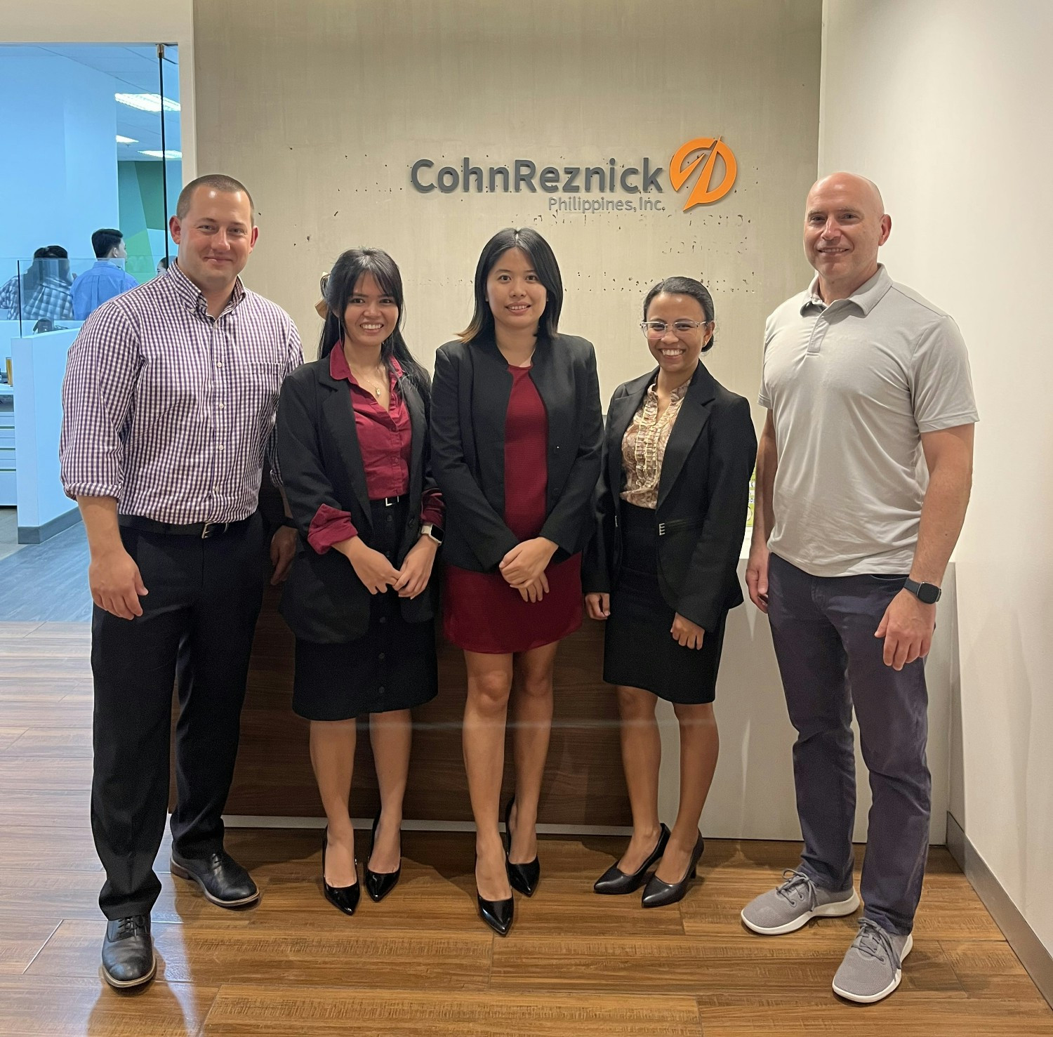 Our leaders visiting CohnReznick Philippines