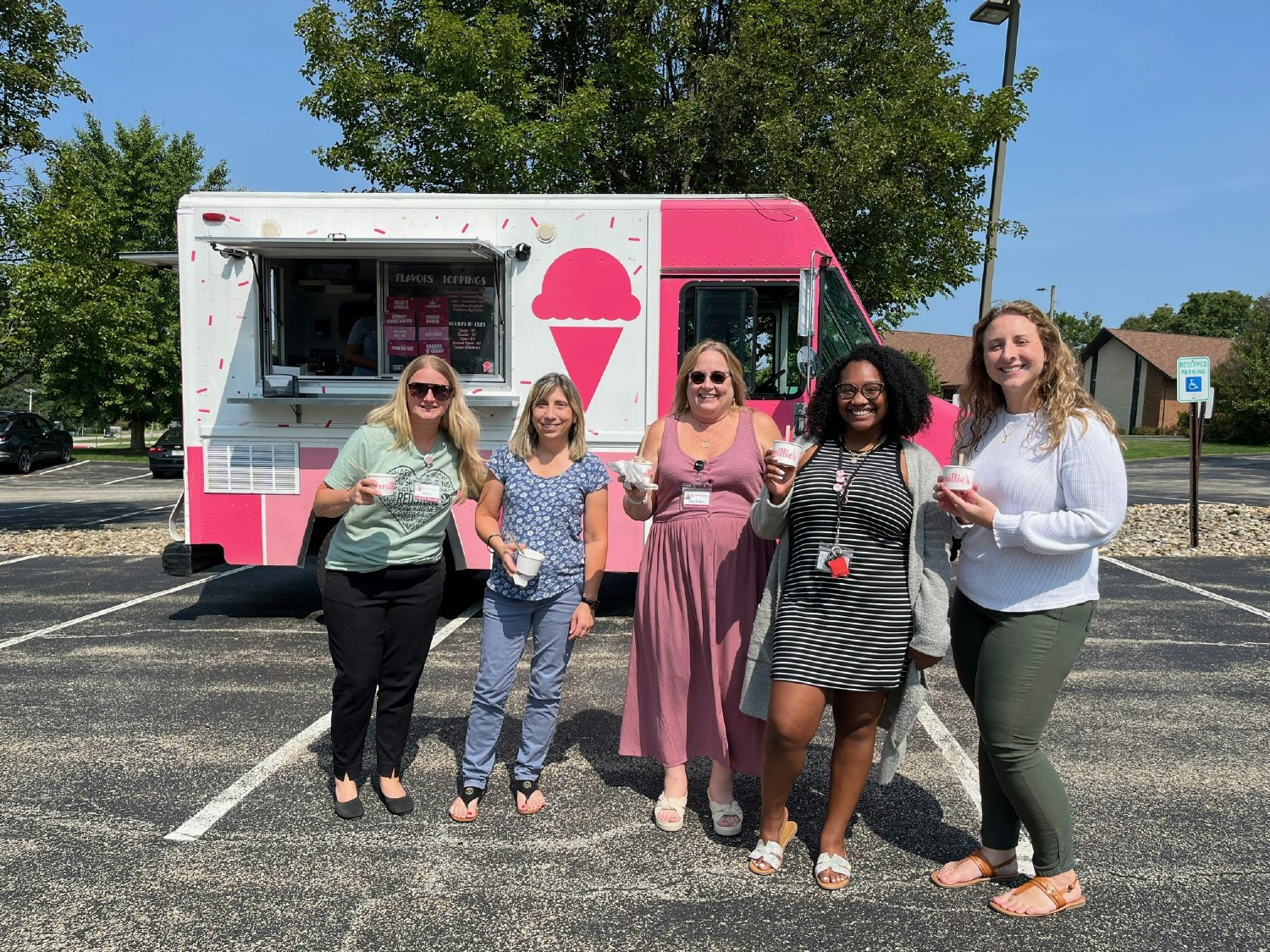 Our campuses were abuzz with excitement as employees enjoyed cool summer treats when the ice cream truck made its rounds