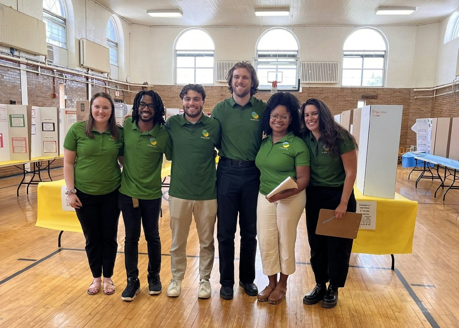 Employees invited to serve as judges at a local elementary school STEM fair in DC