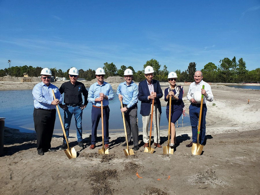 Woodmont Industrial Partners and Butters Construction celebrate groundbreaking of warehouse property in Jupiter, FL. 