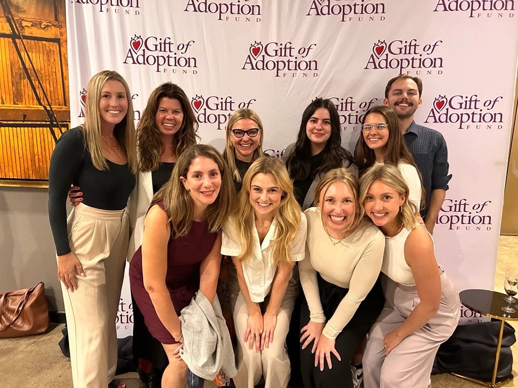 Next PR team members support a fundraising event for one of the agency’s pro-bono clients, Gift of Adoption.