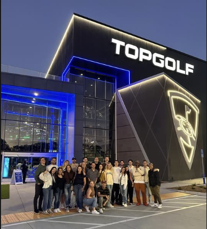 A team outing to Top Golf