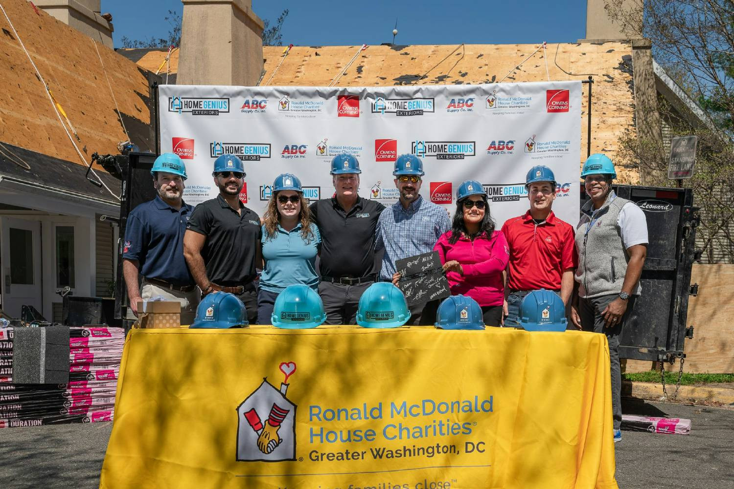 Home Genius Cares gives back with a new roof for the Ronald McDonald House. 