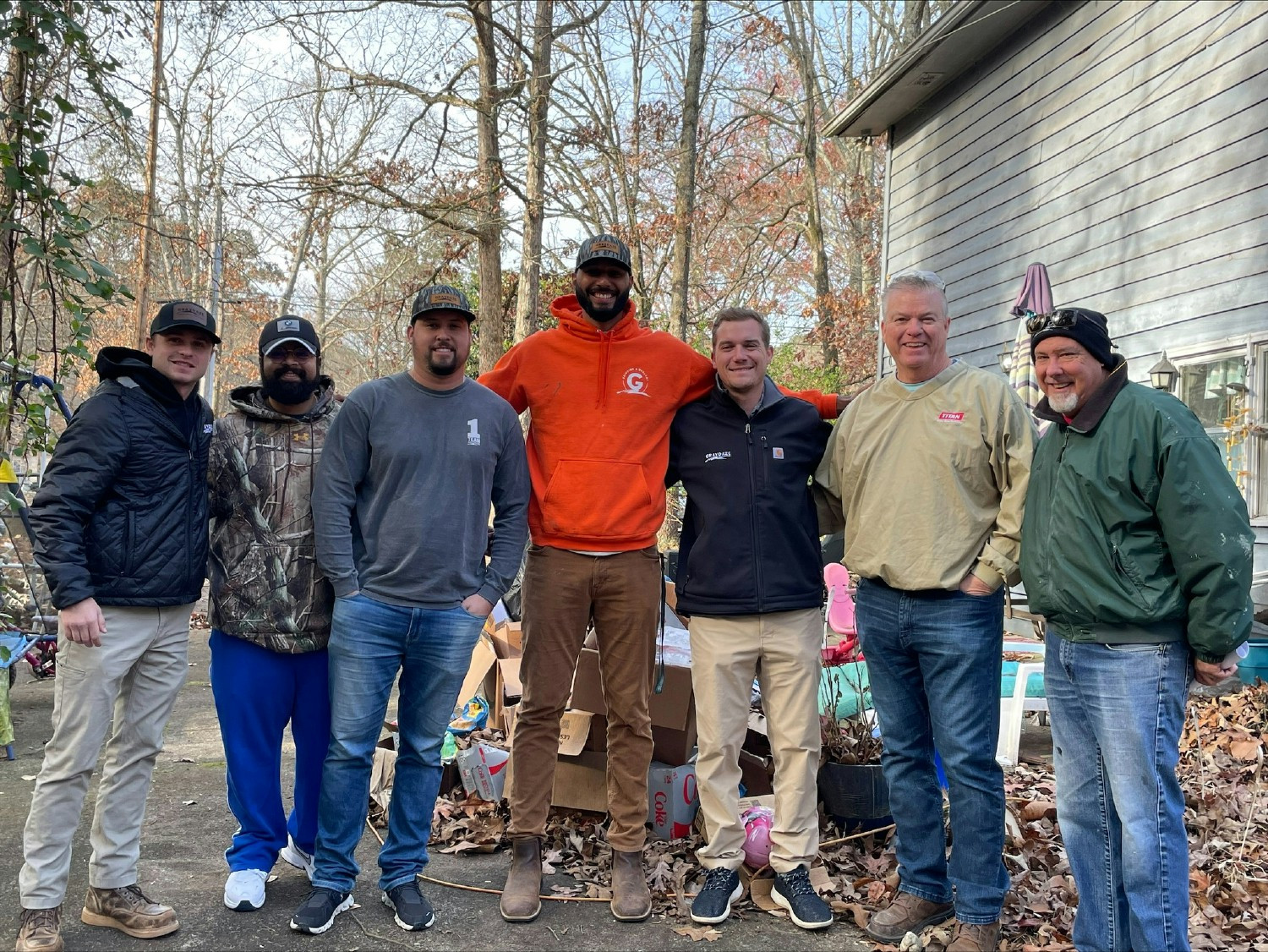 Group of Graydazers giving back by repairing a deck for a family in our local community.