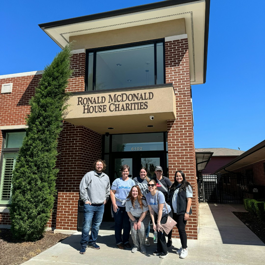 Vesta Realty volunteers at the Ronald McDonald House in Tulsa, supporting our community several times a year