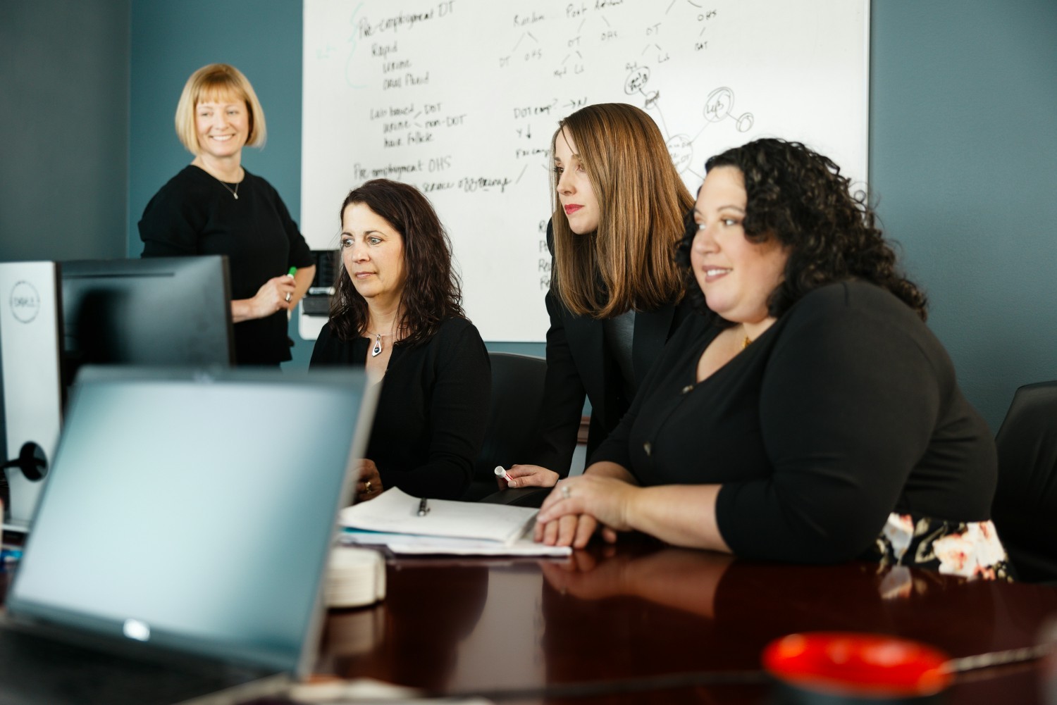 A few members of the InCheck team meet at our State Street office. 