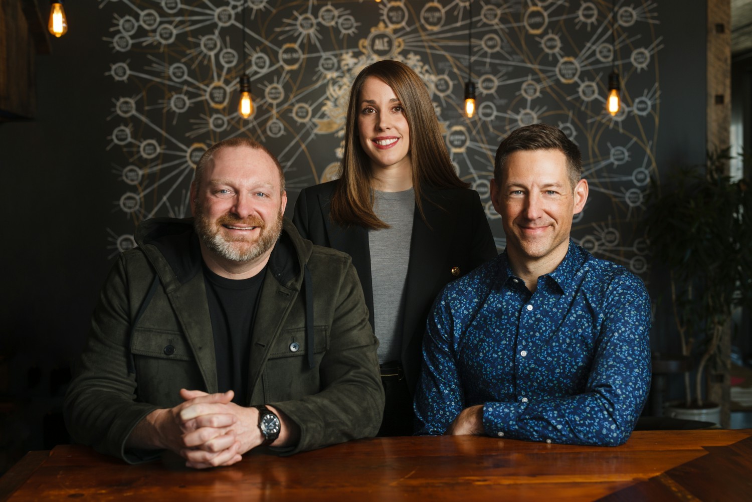 (Left to Right) Adam Kiehl, Chief Innovation Officer; Rachel Morafcik, COO; Andy Gallion, CEO