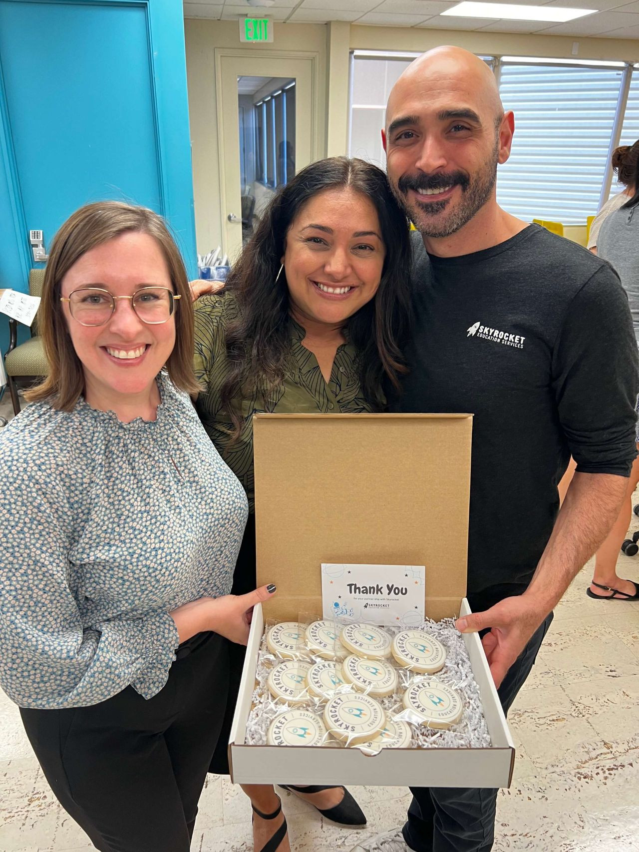 Sweet connections! Delivering cookies and smiles to our clients! 