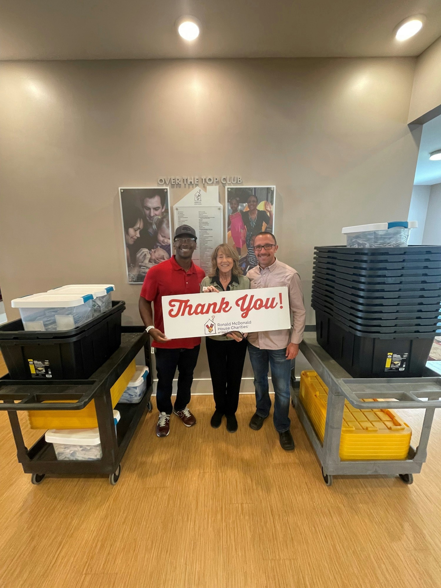 AP Carolina, SC Mfg gathered first aid kit supplies along with Black & Yellow totes to the local Ronald McDonald House.