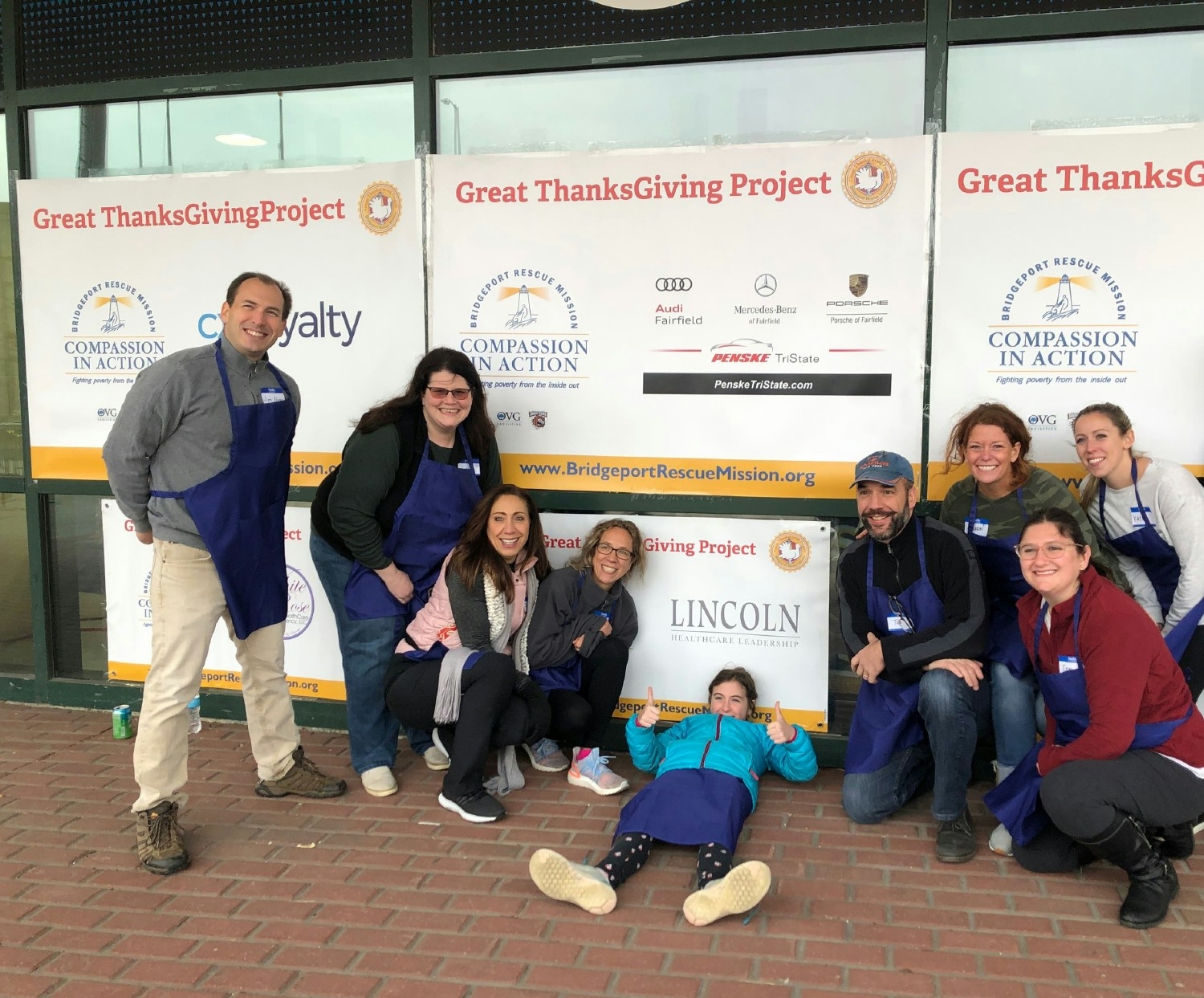 LincolnCares volunteering at Bridgeport Rescue Mission