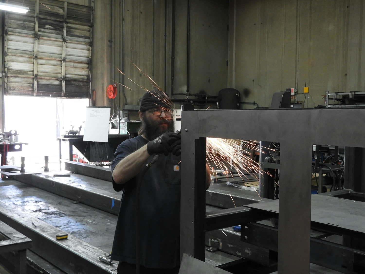 Sr. Fabricator doing steel welding 