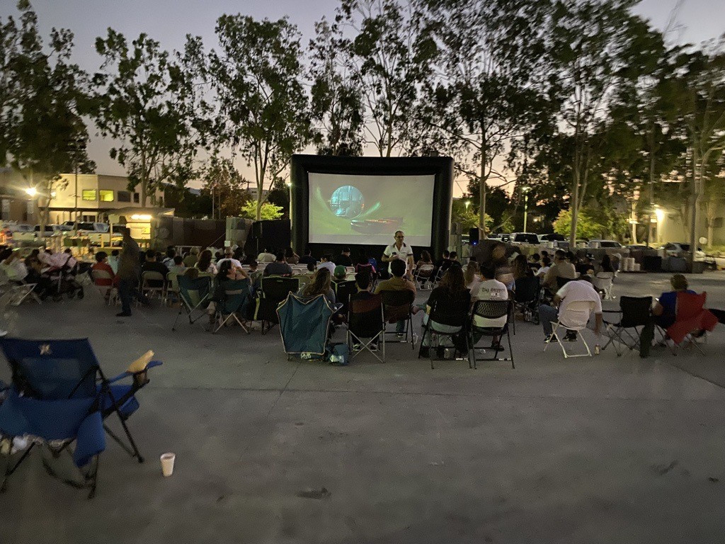 Our employee's movie night! Enjoying a great film together.