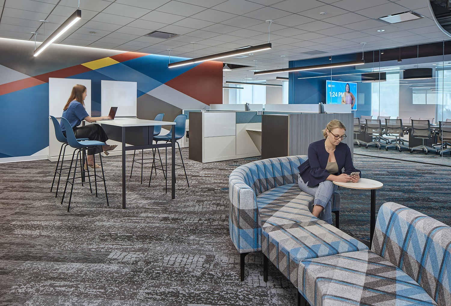 Newly renovated conference room and office space in San Diego. 