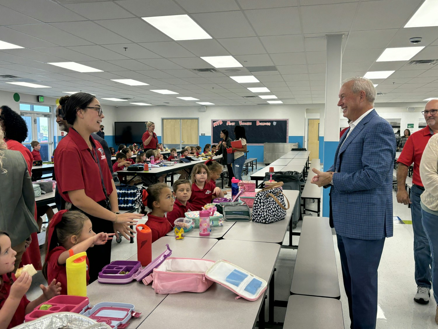  CEO and Founder, Jon Hage attends new school opening and speaks to teacher and students at Vermilion Charter Academy.