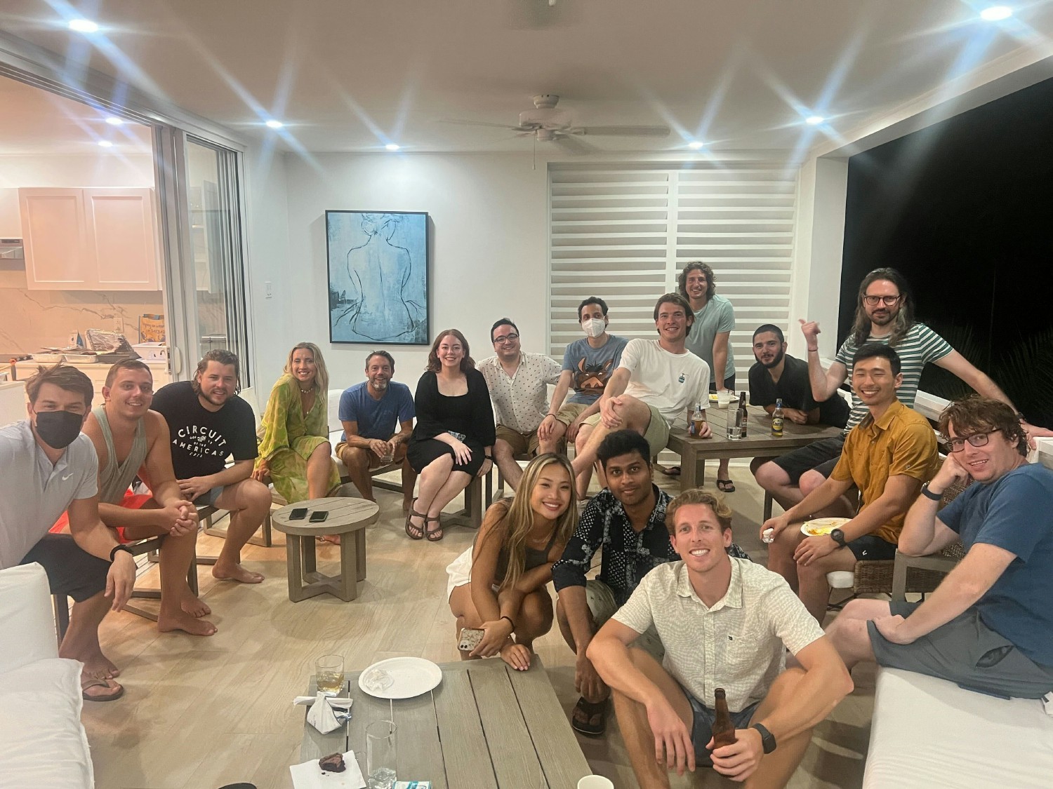 Wrap-up party of our first company off-site in Barbados