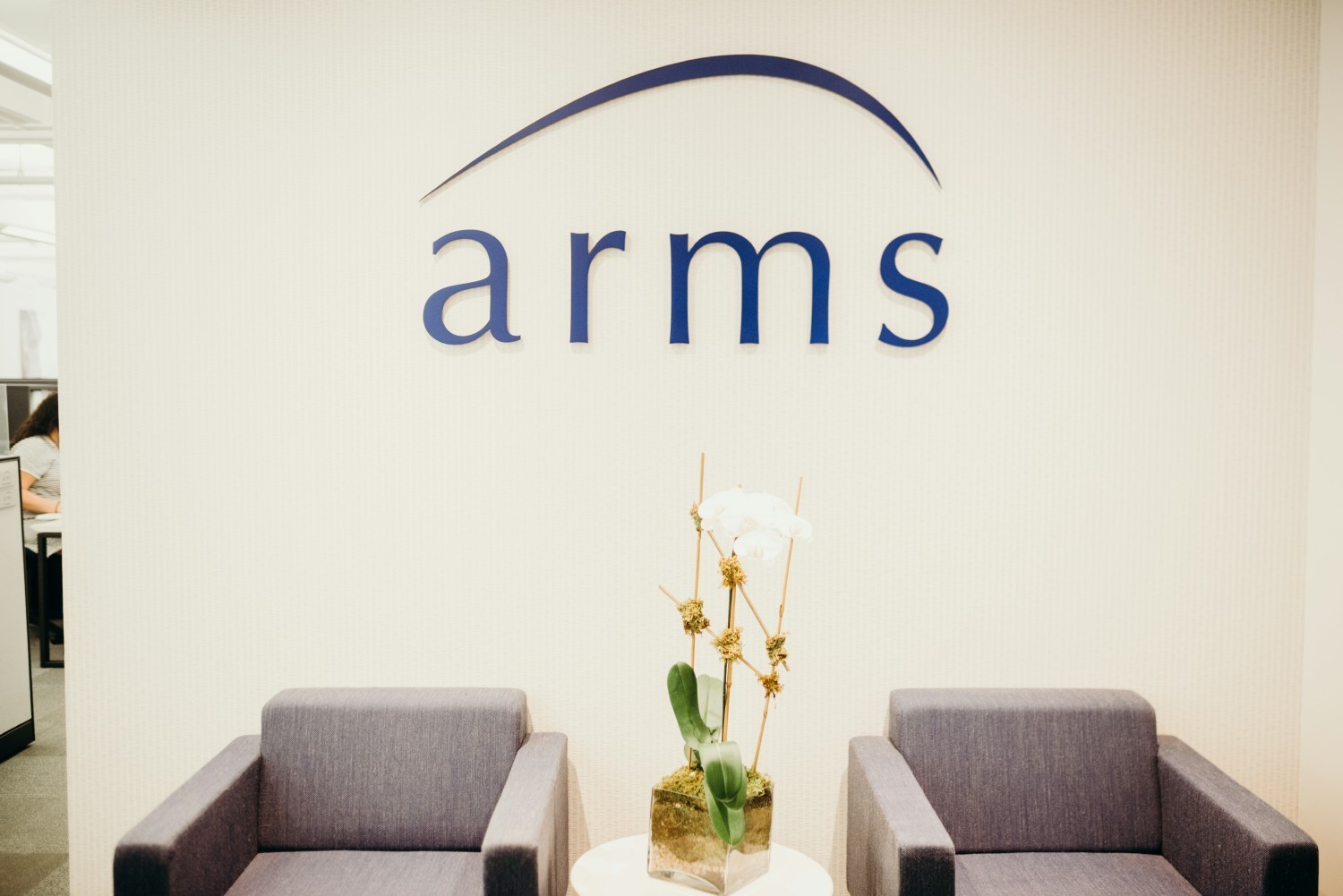 The entry way to ARMS's New York City office.