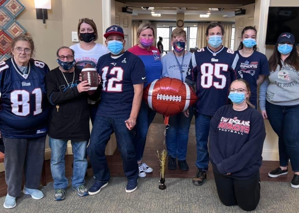 Our staff at JGS Lifecare showing their Patriots Pride
