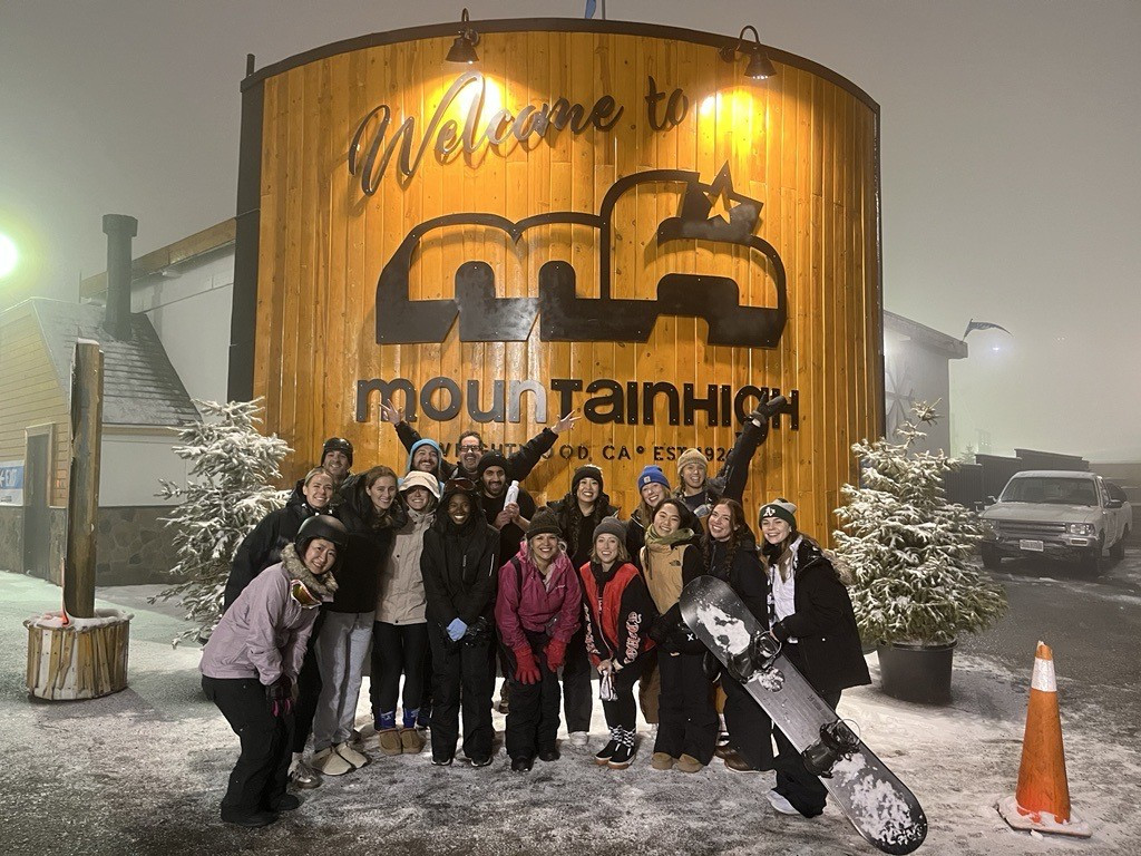 The Fabletics Fun Force hosts a ski / snowboarding trip to Mountain High, a local resort.