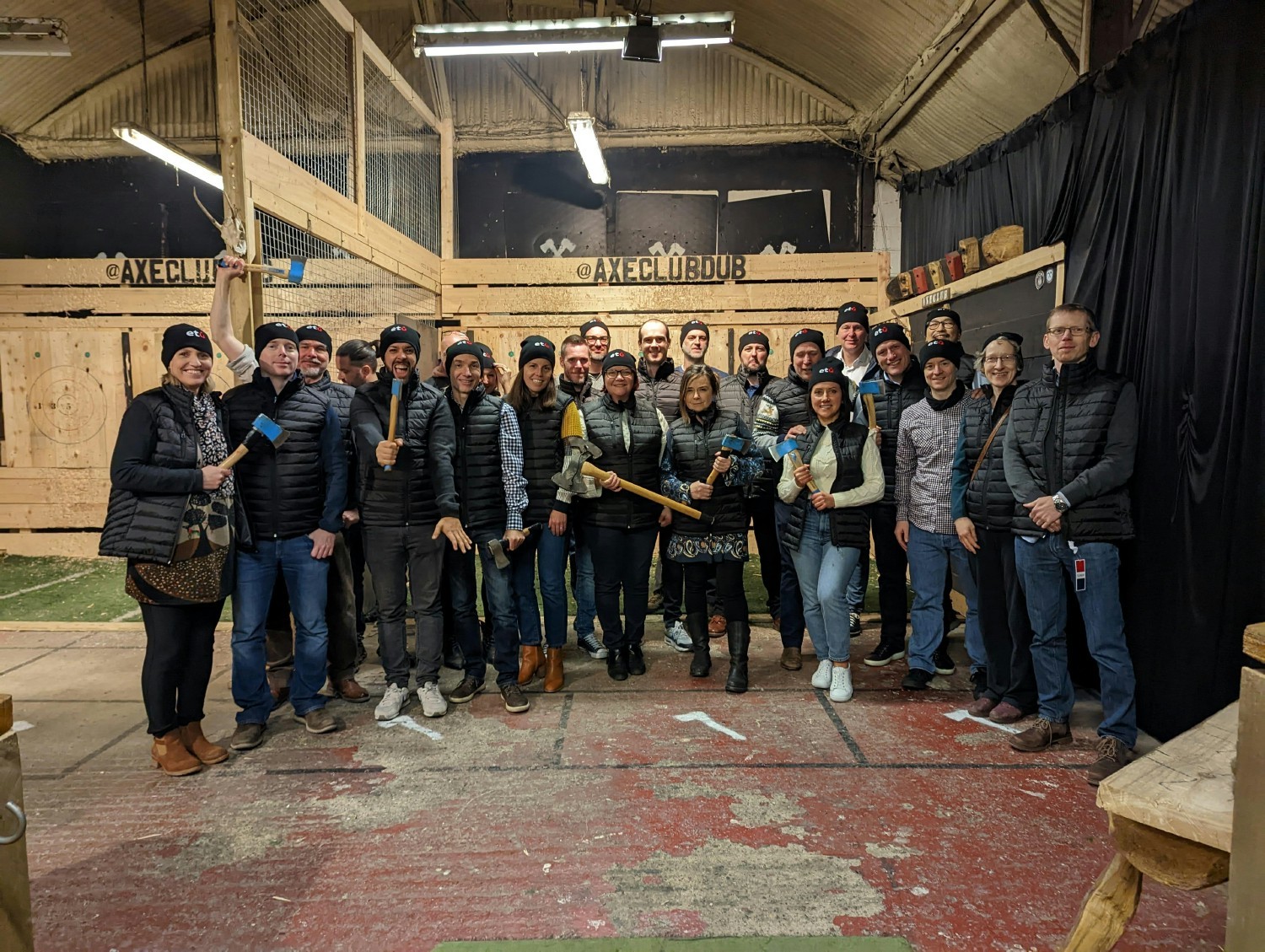 Axe Throwing - a Great team building Christmas party activity