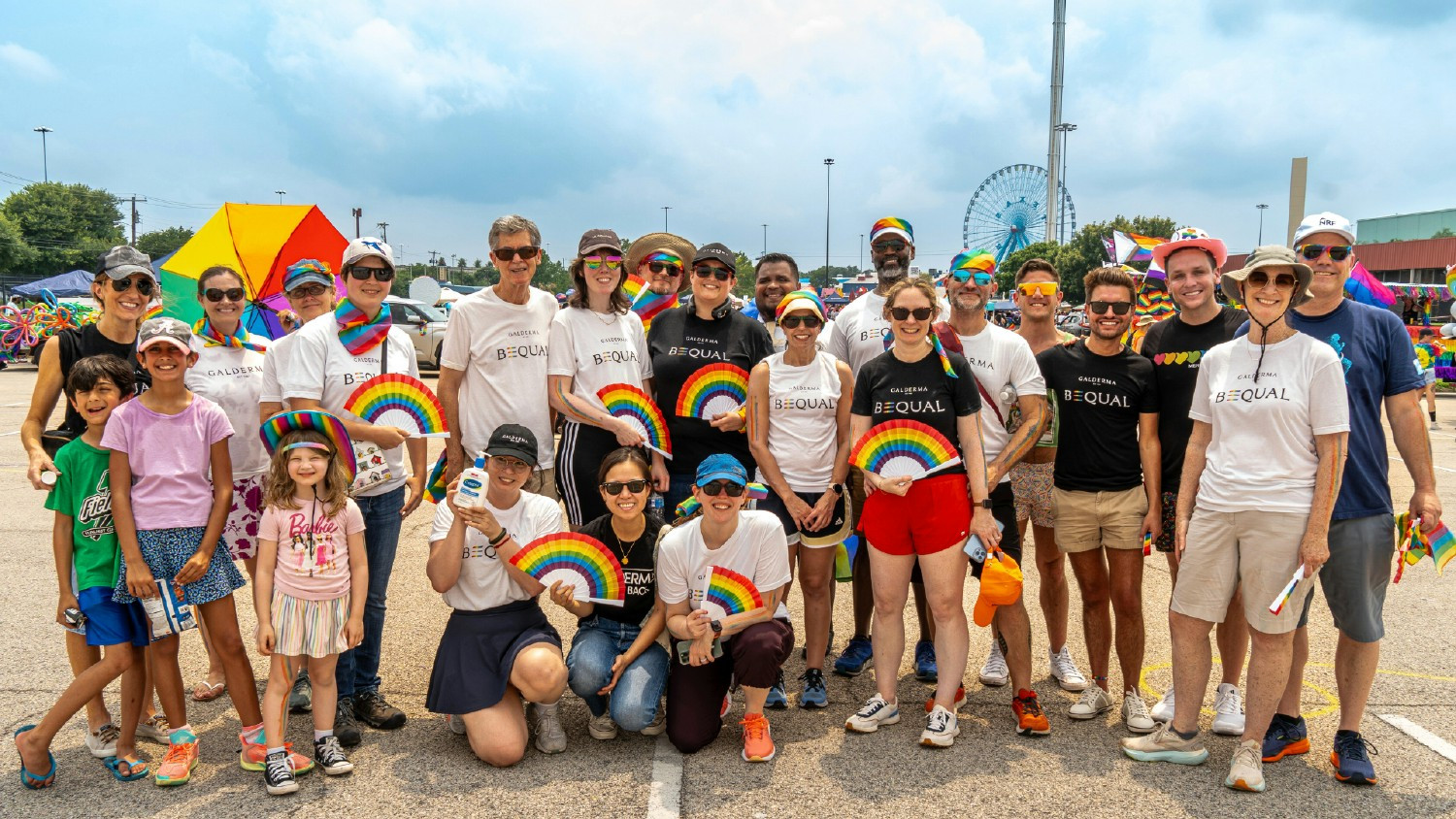 Led by our LGBTQ+ employee resource group, BEQUAL, Galderma marches in the annual Dallas Pride parade.