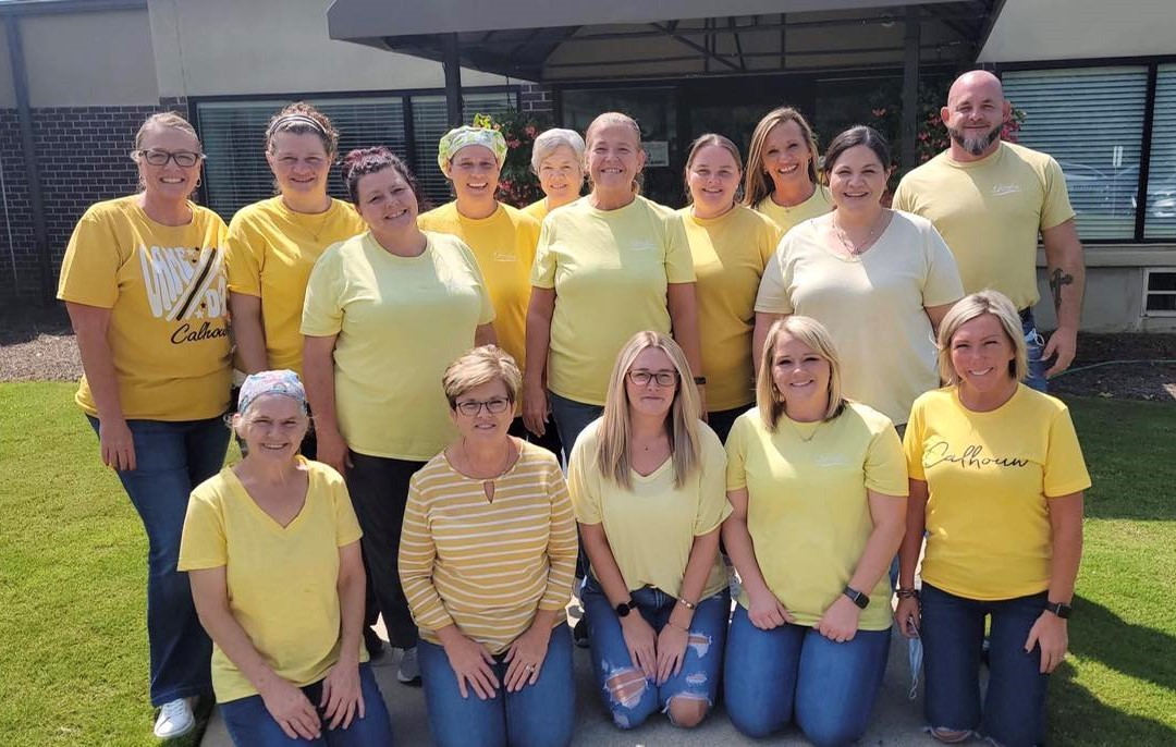 Our Gordon team supporting childhood cancer awareness