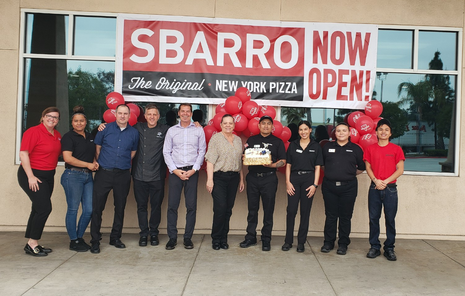 Restaurant team at one of the nearly 300 restaurants Sbarro has opened worldwide over the last 3 years.