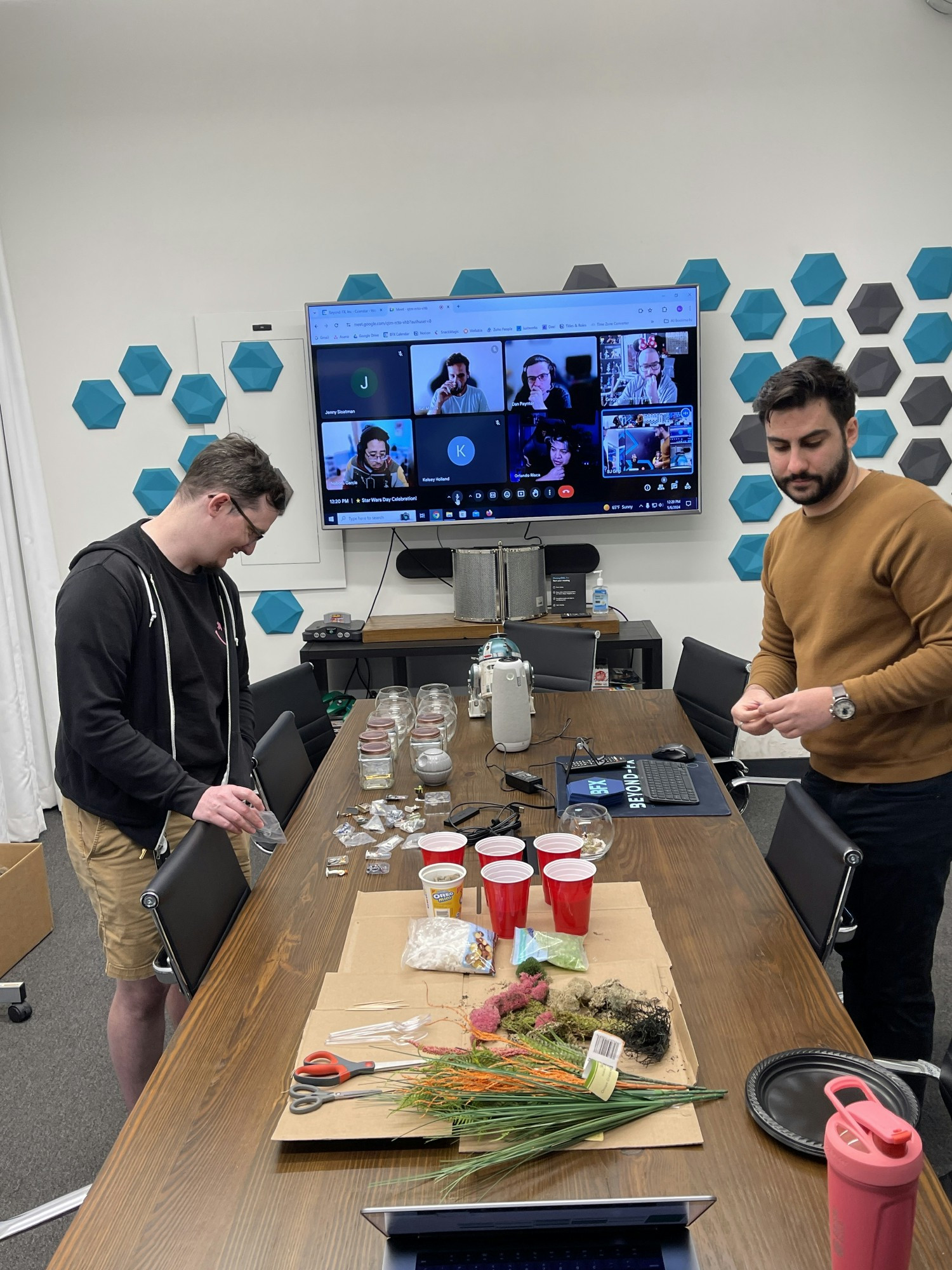 Team events and celebrations are an important part of our studio. Making terrariums for Star Wars Day was a blast. 