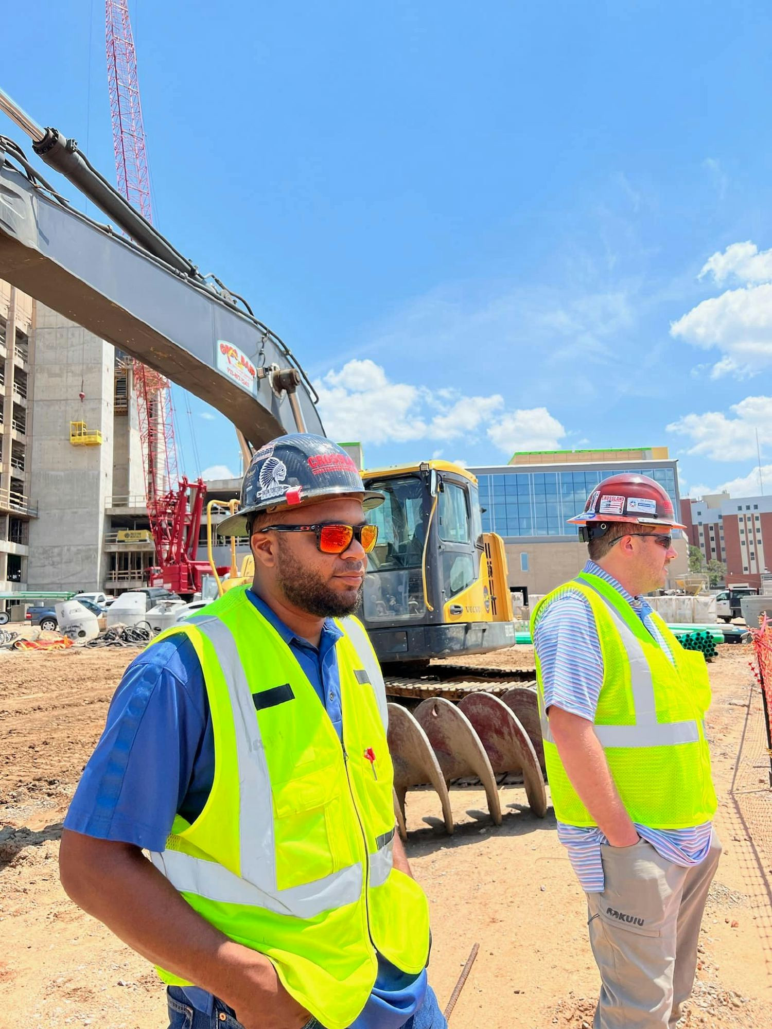 Employees on a jobsite